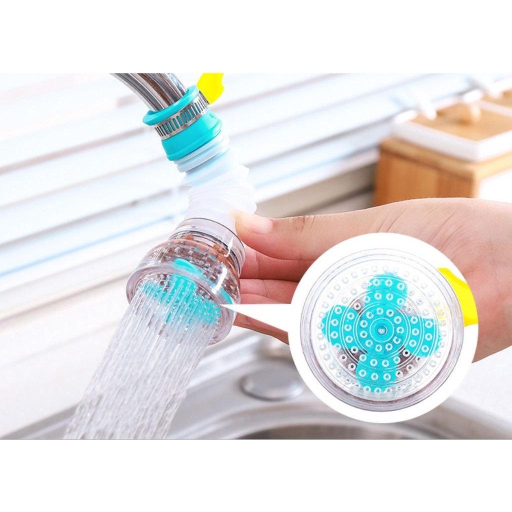 Combo 2 Vòi Lọc Nước Xoay 360 Độ Có Van Khóa Và Cánh Quạt Tiện Lợi xoay 360 độ