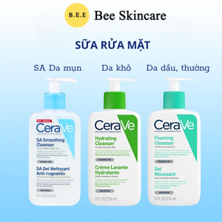 Sữa Rửa Mặt Cerave Làm Sạch Dịu Nhẹ, Cấp Ẩm, Phục Hồi Hàng Rào Bảo Vệ Da, Phù Hợp Mọi Loại Da Bee Skincare