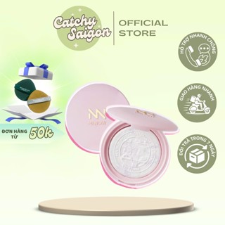 [MENOW] Phấn Phủ Menow Dạng Nén Thủy Tinh Vỏ Hồng, Bản Việt Nam Đặc Biệt, Mỏng Nhẹ Tự Nhiên 7g