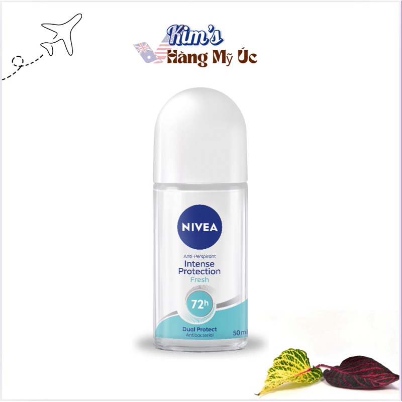 Lăn khử mùi NIVEA for Women Deodorant Roll On Intense Protection Fresh 50ml