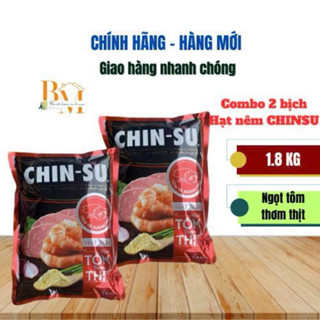 Compo 2 Bịch Hạt Nêm Chinsu Ngọt Tôm Thơm Thịt Gói 1,8kg (Hạn Sử Dụng: 2026)
