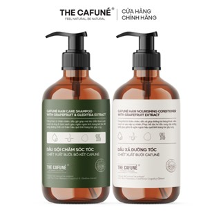 Combo dầu gội bưởi, bồ kết, dầu xả Cafuné 480ml giúp tóc chắc khỏe, giảm gãy rụng và làm mềm tóc