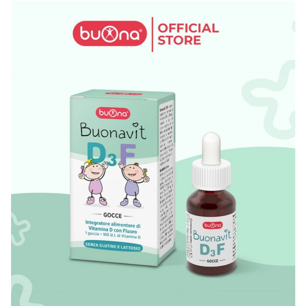 Buonavit D3F – Bổ Sung Vitamin D3 Và Flor Dạng Nhỏ Giọt,Giúp Tăng Hấp Thu Canxi Răng Đẹp Dáng Cao - 