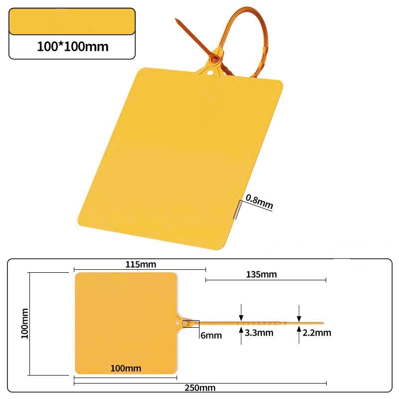 bịt 100 cái Dây rút nhựa nhãn lớn 100x100mm, sp mới (new)