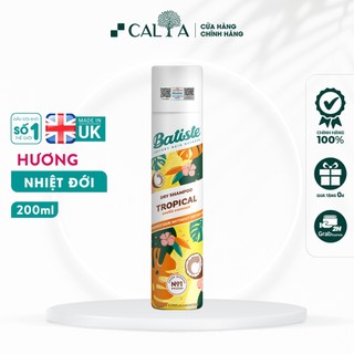 Dầu Gội Khô Batiste Hương Hoa Nhiệt Đới - Batiste Dry Shampoo Coconut & Exotic Tropical 200ml