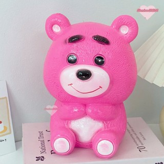  Ống tiết kiệm Gấu Dâu Losto size TO  C22xD16xR16  | quà tặng decor trang trí heo đất tiết kiệm TIEMHEOSODA 