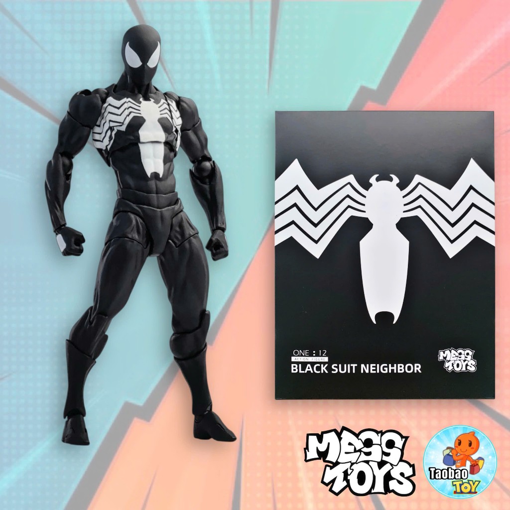 Mô Hình Mess Toys (CT Toys) Symbiote Spider Man Black suit 1/12