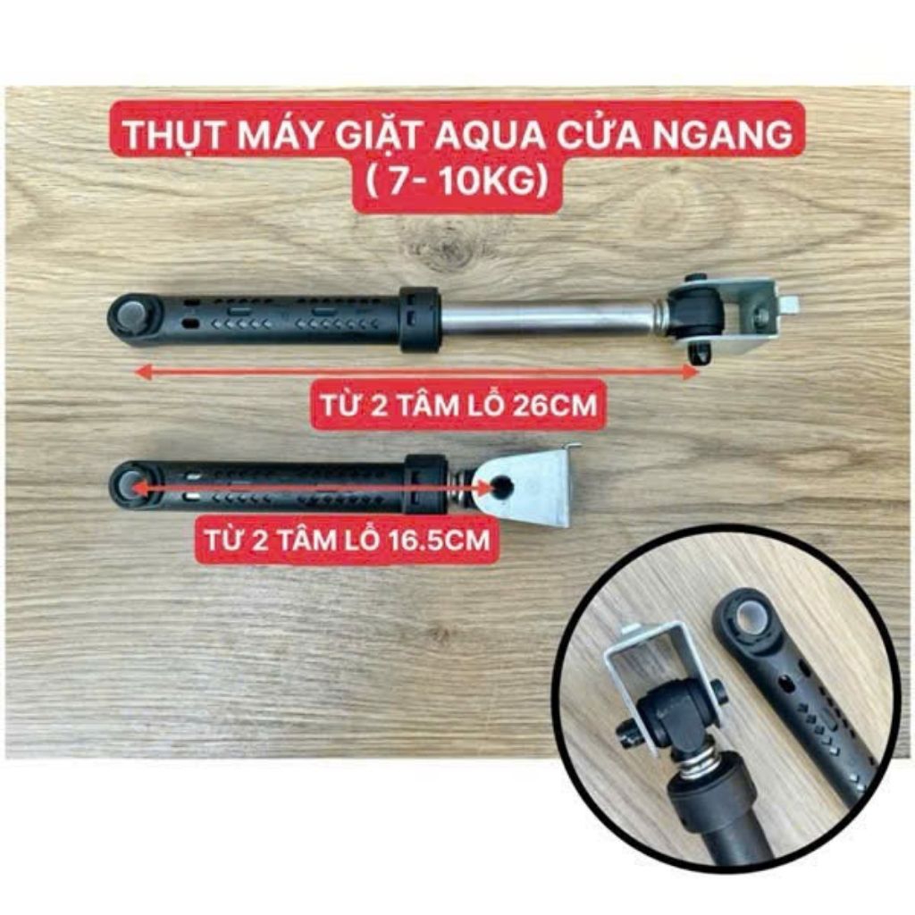 1 CẶP THỤT GIẢM XỐC MÁY GIẶT AQUA CỬA NGANG 7-10Kg