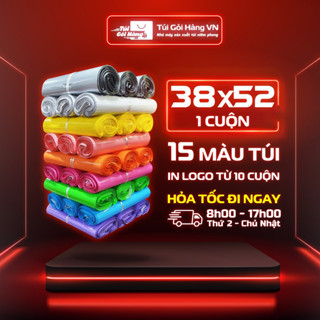 [1 Cuộn] Túi Niêm Phong 38x52 Đóng Áo Khoác, Giao Hỏa Tốc, Xuất VAT Theo Yêu Cầu - Túi Gói Hàng VN