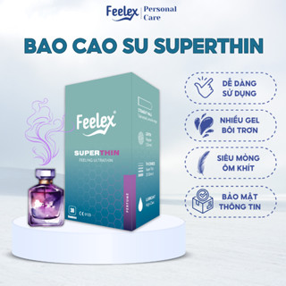 Bao cao su Feelex superthin siêu mỏng hộp 30 bcs
