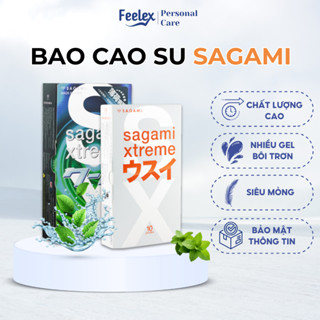  Bao cao su Sagami Xtreme gân gai siêu mỏng an toàn chất lượng 