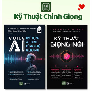 Sách - Combo 2 cuốn: Kỹ Thuật Giọng Nói + Ứng Dụng AI Trong Công Nghệ Giọng Nói