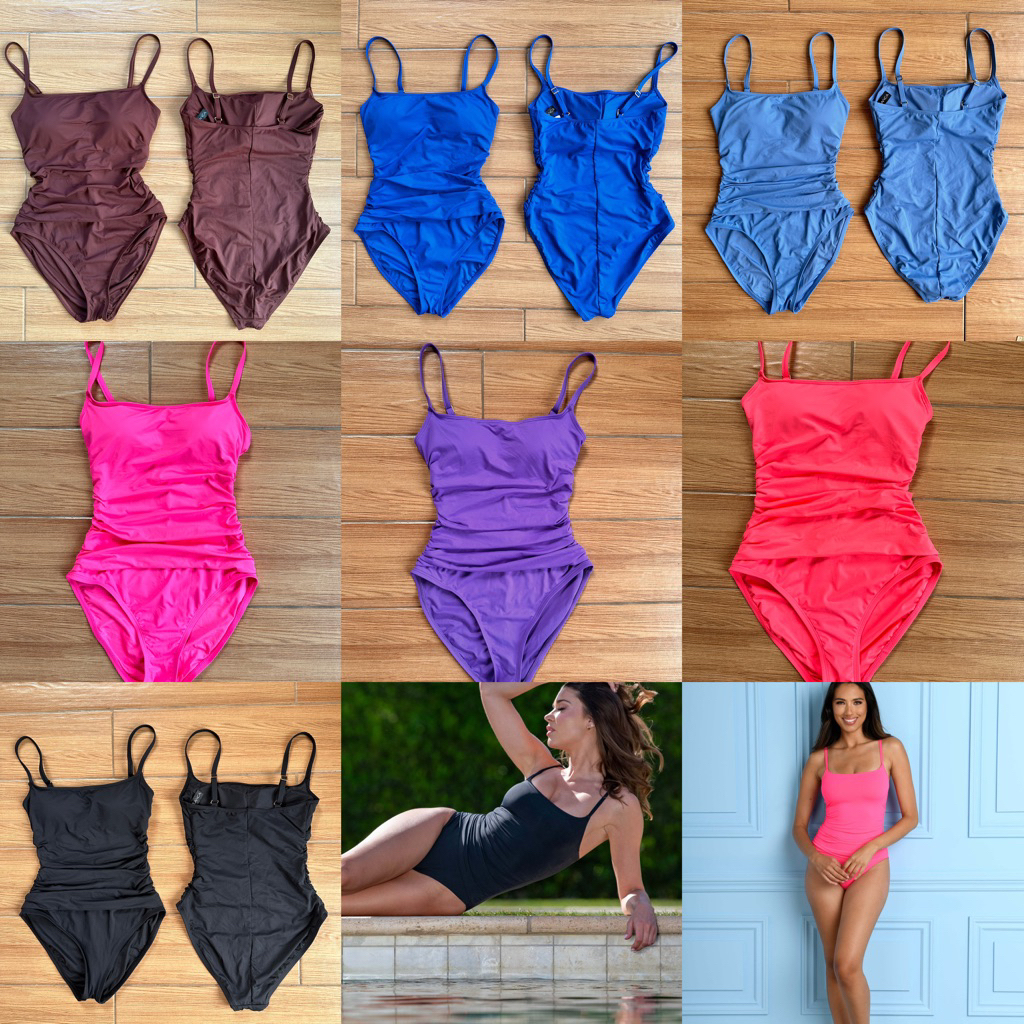 Bộ bơi một mảnh dư xịn La Blanca siết eo tôn dáng chất đẹp mịn size 2us 4us 6us 8us 10us 12us hàng c