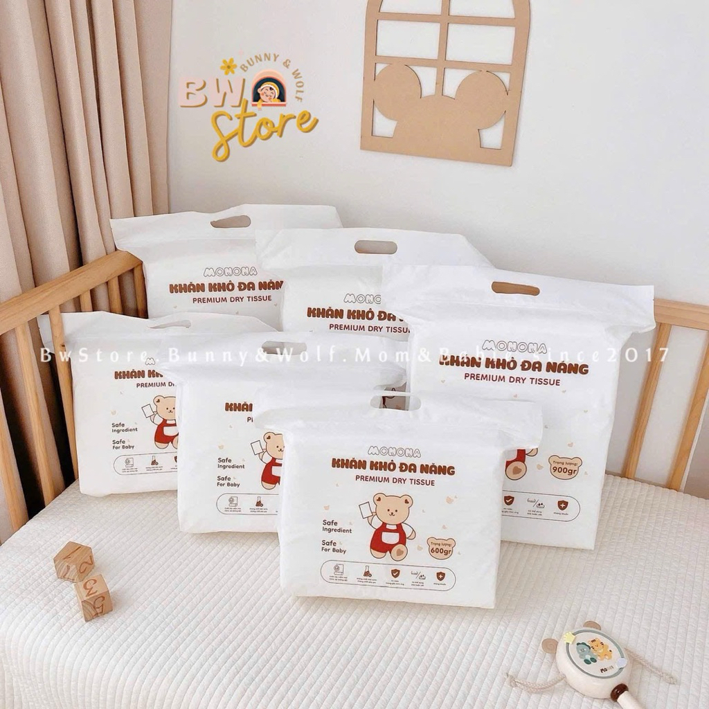 Khăn Vải Khô Đa Năng MONONA Mềm Mại Cho Bé Sơ Sinh [ BW Store ]