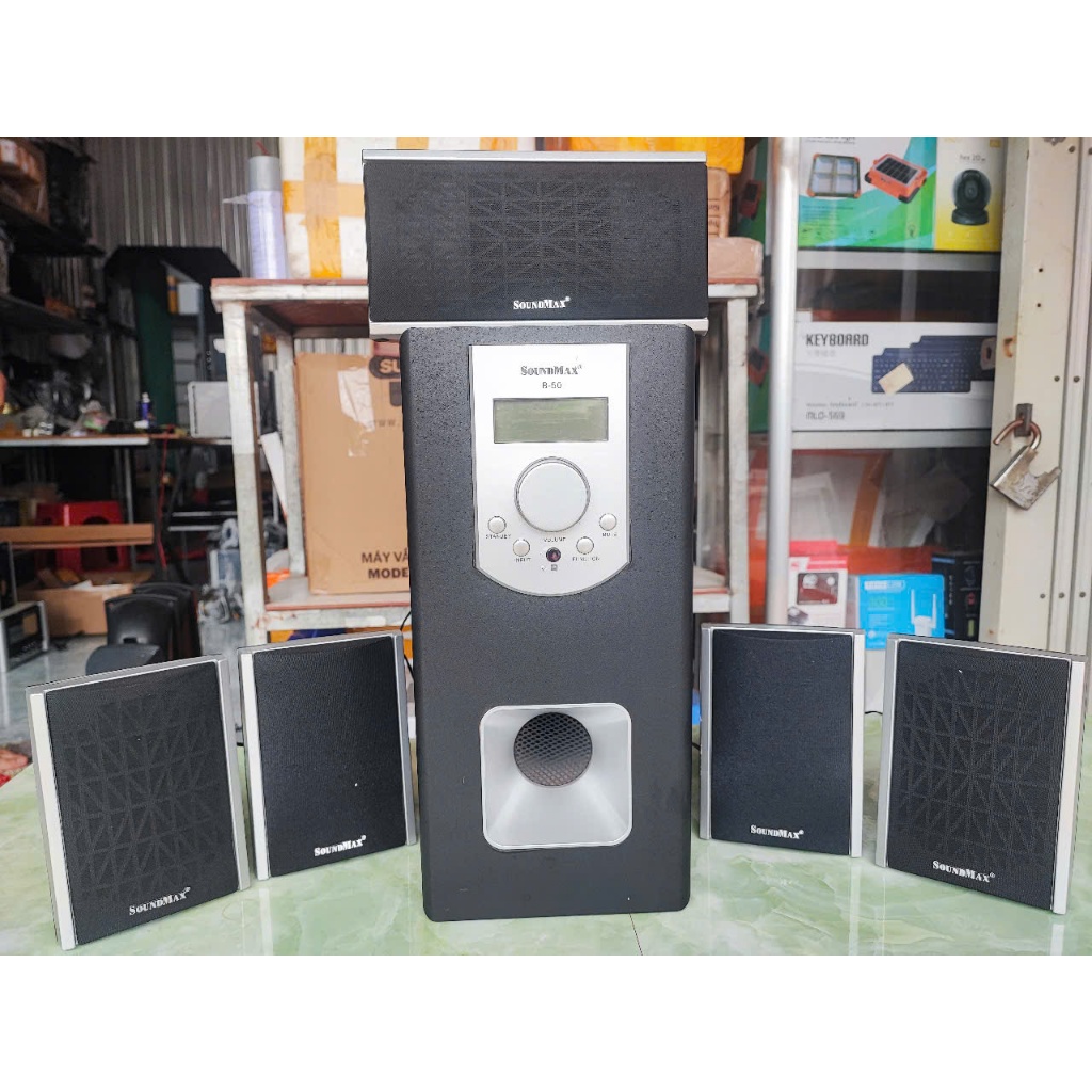 Loa bluetooth Nhật Soundmax B50 5.1, công suất 125w, bass mạnh trép rất hay, Đã qua sử dụng đẹp nguy