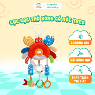Thú Nhồi Bông Treo Nôi Happy Monkey, Đồ Chơi Cho Trẻ Sơ Sinh Thiết Kế Hình Cua Đáng Yêu, Màu Sắc Tươi Sáng - TMH300