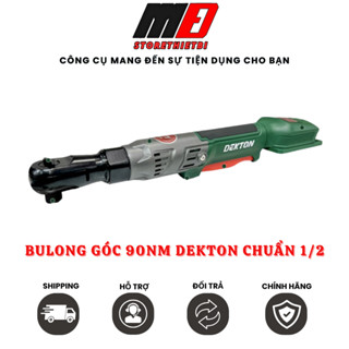 Bulong Góc 90Nm Dùng Pin 21V Dekton M21-RW90BL Motor Không Chổi Than Chuẩn 1/2