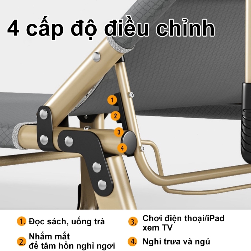 XUXU Giường Gấp gọn Đa Chức Năng  Tựa Lưng Gập  Khung Thép Bền Dễ Di Chuyển | BigBuy360 - bigbuy360.vn