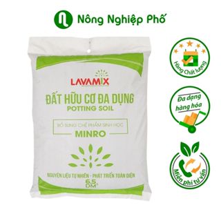  Đất Trồng Cây Dinh Dưỡng Trộn Sẵn Lavamix Đất Sạch Trồng Rau Hữu Cơ Hoa Kiểng Cây Ăn Trái- 6.5dm3 