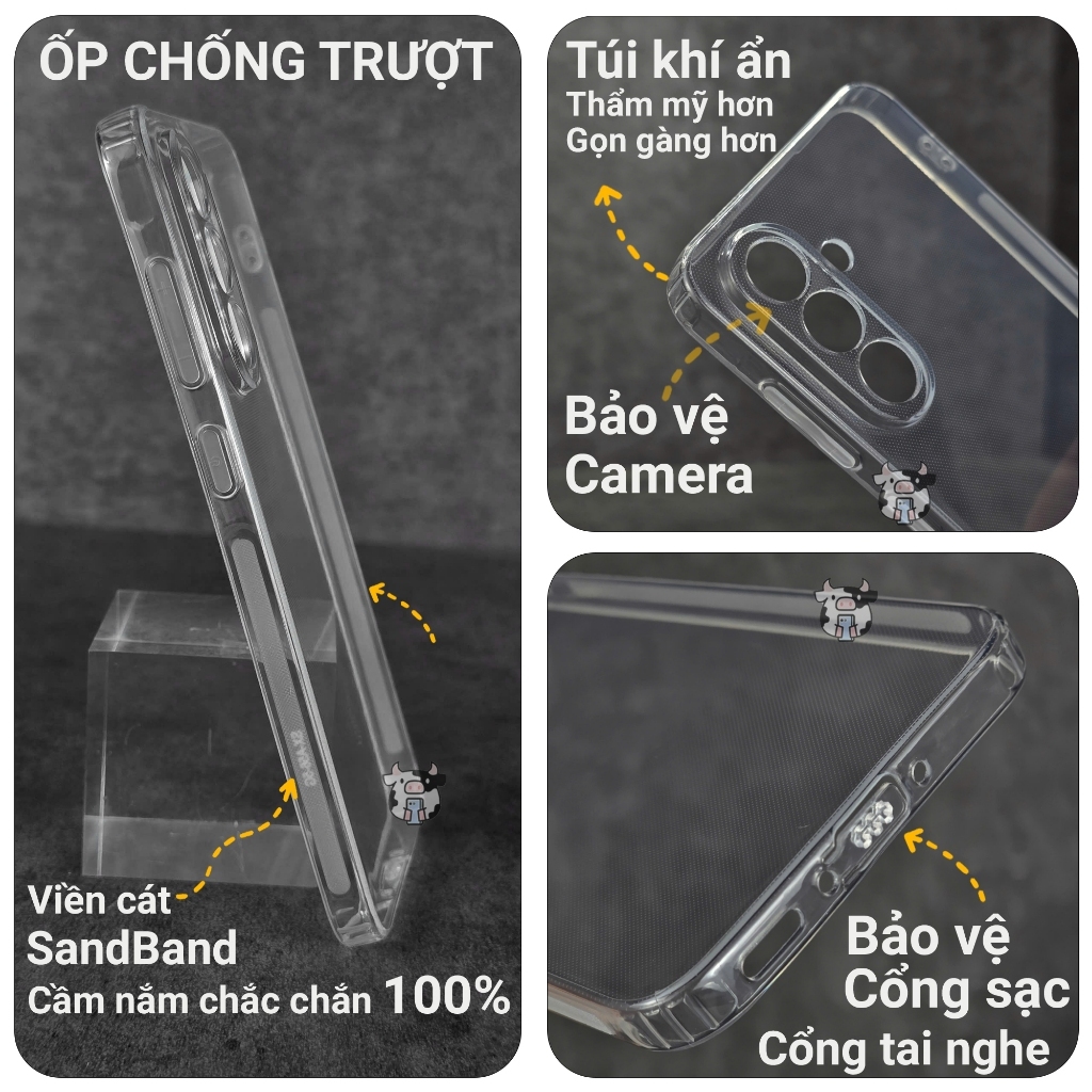 Ốp lưng điện thoại iQoo Z9 Turbo, Z9 5G, Z9x, Z9 Lite chống sốc silicon dẻo trong