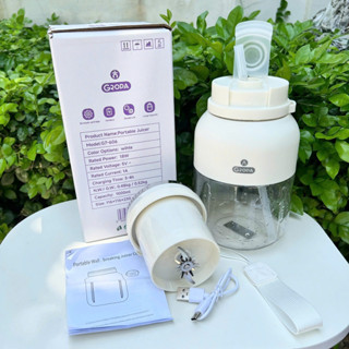 Máy Xay Sinh Tố Cầm Tay GROPA,Xay Nhuyễn Đá,Hoa Quả,Tặng Kèm Nắp Và Ống Hút,Dung Tích 1000ml