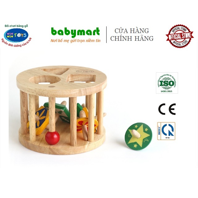 Đồ chơi gỗ - Lồng tròn 6 con vụ chính hãng Winwintoys 61022