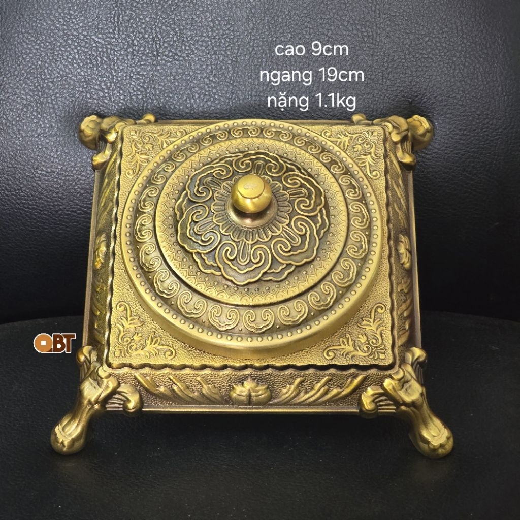 Gạt tàn bằng đồng trang trí phong thuỷ