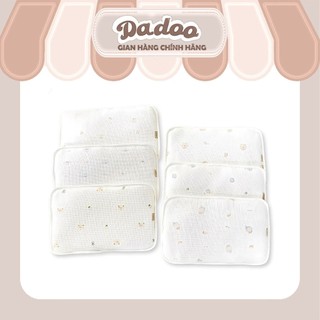 Gối Cotton Waffle MANNY Cho Bé 25x40cm – Hai Mặt Thoáng Khí, Dùng Quanh Năm Từ Sơ Sinh Đến 5 Tuổi