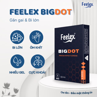 Bao cao su Feelex Bigdot Gân Gai Có Bi gia tăng khoái cảm, nhiều gel bôi trơn