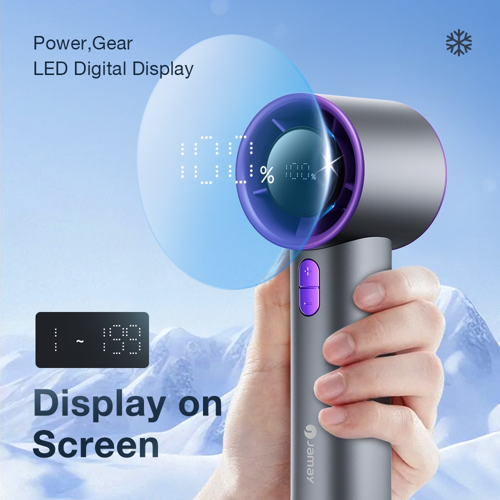 JAMAY Quạt cầm tay mini tích điện	199 tốc độ gió	không ồn	làm mát	Bảo hành 6 tháng	20h sử dụng	type-C	quạt Turbo F8 | BigBuy360 - bigbuy360.vn