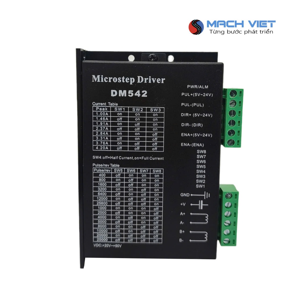 Driver điều khiển động cơ bước size 42, 57 DM542 - 4,2A  giá rẻ