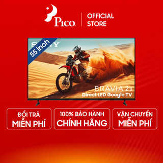 Sony Google TV 4K 55 inch LED Nền BRAVIA 2 II K-55S25VM2