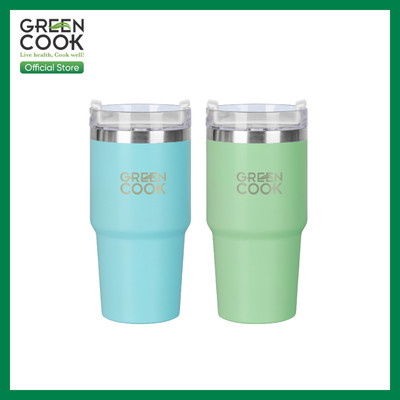 Ly giữ nhiệt GCC23-06 Green Cook 600ml inox 304 chính hãng.