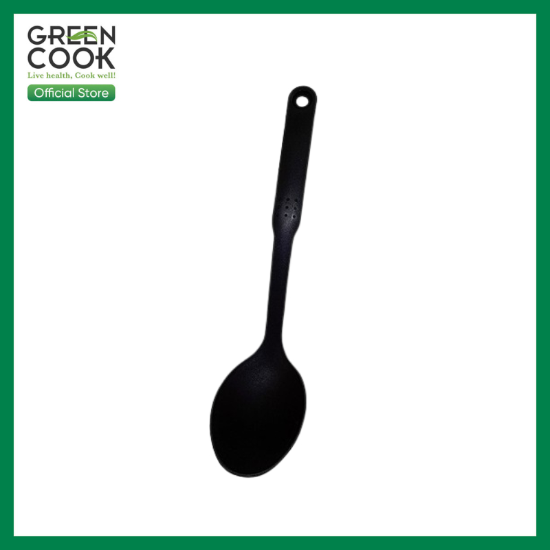Muỗng nấu ăn nhựa Green Cook chất liệu PA66 an toàn sức khỏe