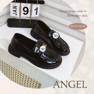 Giày Da Bóng Nữ Miuu Miuu, Giày Da Nữ Đế Cao Miu Da Mềm Bản Full Box - N05