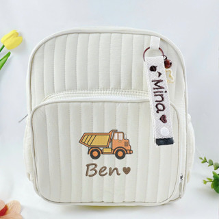 [Thêu Tên] Balo đi học cho bé mầm non vải chần bông cao cấp, Balo cho bé trai, balo mầm non, balo cho bé gái
