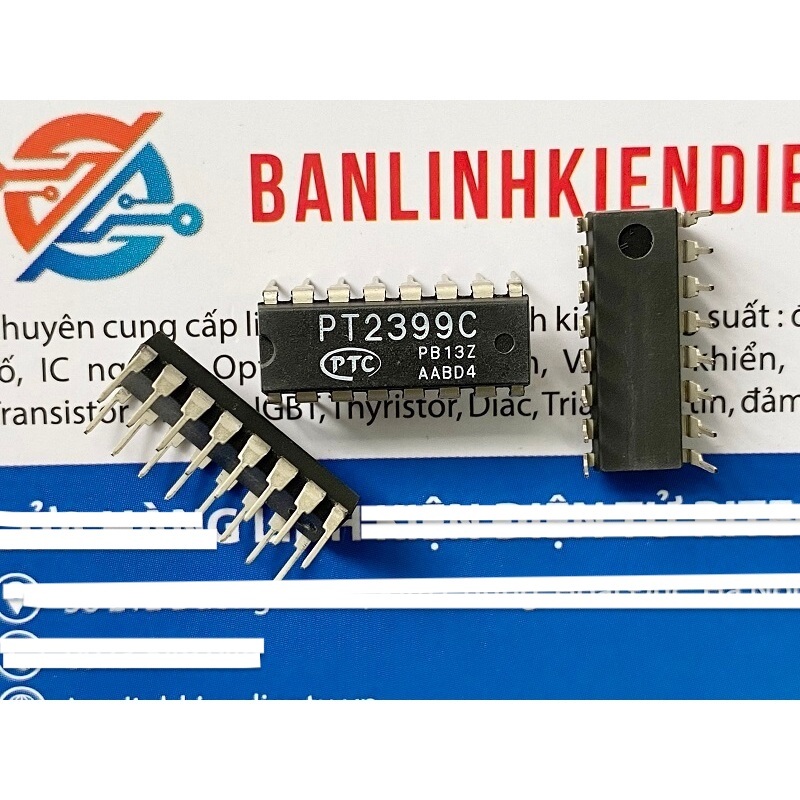 [Combo 10 chiếc] PT2399 CD2399 IC khuếch đại ampli DIP16 chính hãng