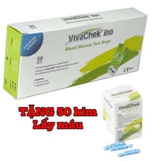 [ 50 que+ 50 kim] Que Thử Đường Huyết VivaChek Ino | (Viva Check) (VivaCheck)
