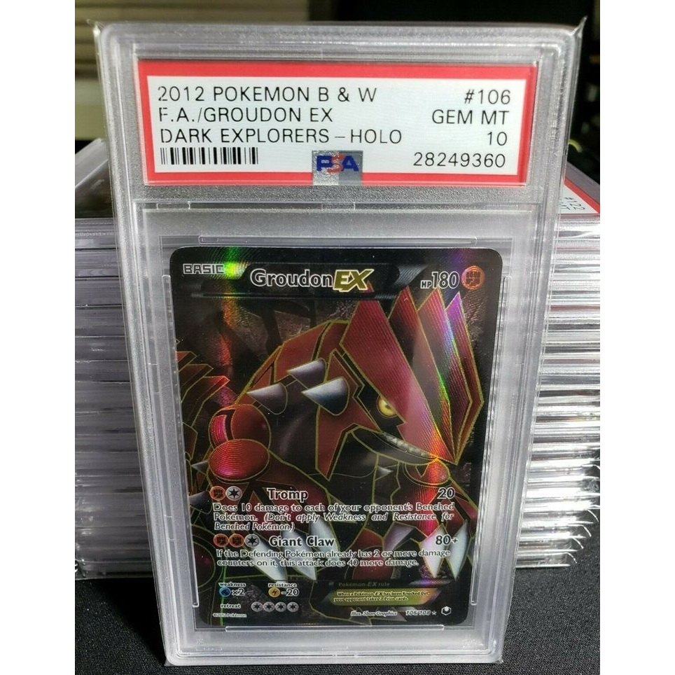 Tranh Chấm Điểm LIM English Groudon EX 106 PSA 10 Gem Mint d37 41