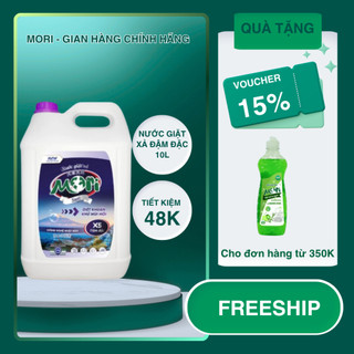  Nước giặt Mori Can 10kg tiết kiệm với can nước giặt 10L đậm đặc hương nước hoa 
