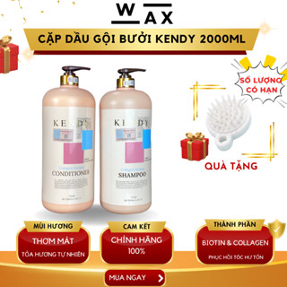  Dầu gội xả KENDY Collagen 2000ml mềm mượt tóc chắc khỏe hương thơm ngọt dành cho salon 