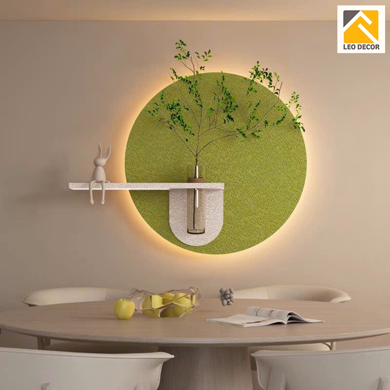 Tranh treo tường có đèn led cắm hoa, decor nhà xinh, tranh treo phòng khách, phòng ngủ, quà tặng đẹp