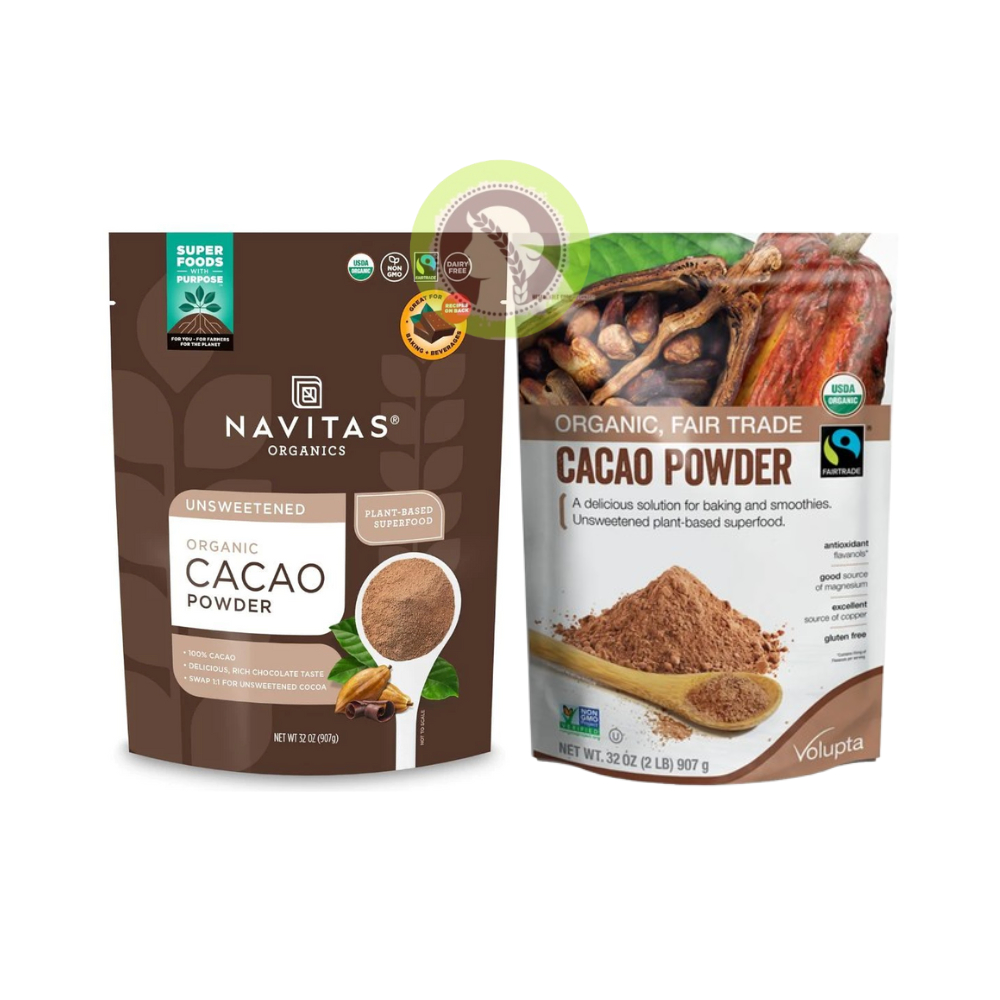 Bột Cacao Hữu Cơ Nguyên Chất Navitas/ Volupta Organic Cacao Powder 907g