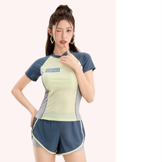 Đồ Bơi Nữ 2 Mảnh Dáng Thể Thao – Kín Đáo, Có Đệm Ngực V1, Vải Dày Mịn, Phối Màu Trẻ Trung –198 D9T4 K08