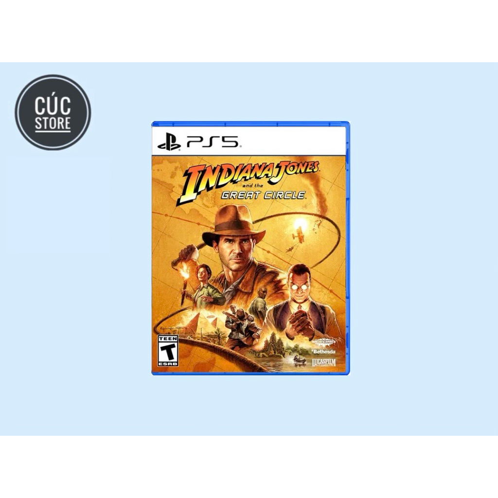 Đĩa chơi game PS5: Indiana Jones and the Great Circle