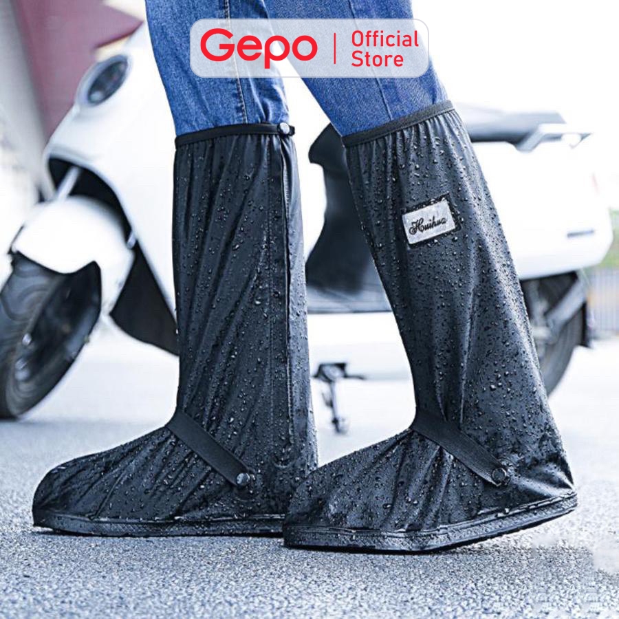 Ủng Đi Mưa Cổ Cao Với Chất Liệu Nhựa PVC 2 Lớp GEPO