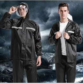 Bộ Quần Áo Mưa Dáng Dài nam nữ Bảo Vệ Toàn Thân Và Bão, Phản Quang An Toàn Hơn Chất Liệu Dai Và Siêu Chống Nước