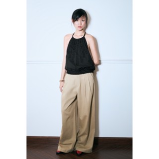 LIBÉ WORKSHOP - Quần dài ống rộng màu be