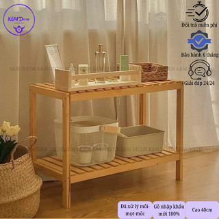 Kệ để giày dép, để đồ đa năng bằng gỗ thông Dài 50cm x Rộng 25cm