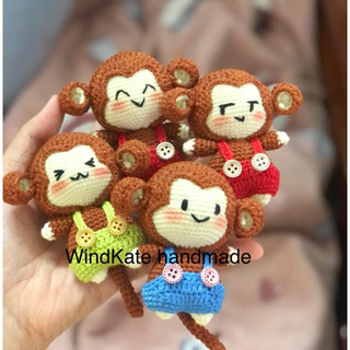 Móc khoá khỉ con - Khỉ móc len